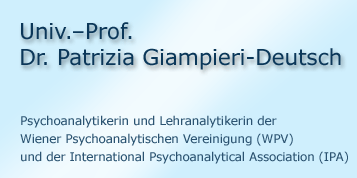 Univ.-Prof. Dr. Patrizia Giampieri-Deutsch, Psychoanalytikerin und Lehranalytikerin der Wiener Psychoanalytischen Vereinigung (WPV) und der International Psychoanalytical Association (IPA)
